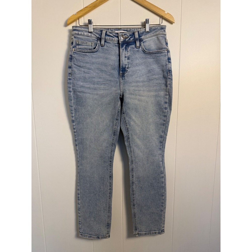 LC Lauren Conrad Skinny Ankle Jeans 6 Light Wash Blue High Rise Denim